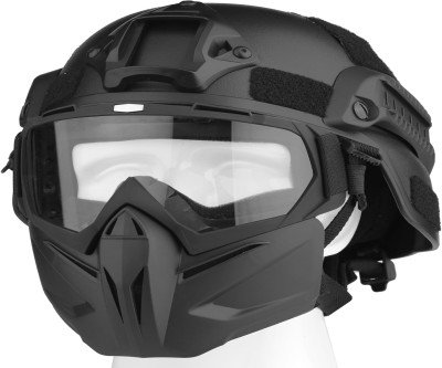 Full Face Tactical Protection - Airsoft Helmet & Mask Set
