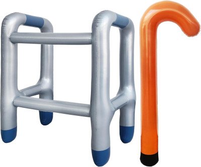 Funny Inflatable Walker and Cane Costume Set