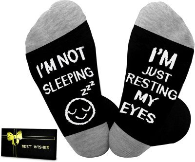 Funny Socks for Dads: Resting My Eyes Gift