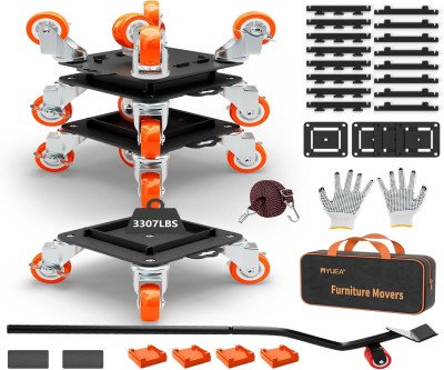 Move Heavy Furniture Effortlessly: 3300 lbs Capacity Dolly