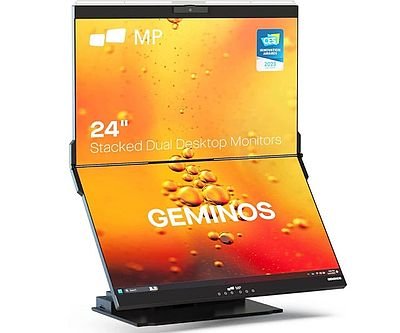 Geminos Dual 24″ Stacked Monitors