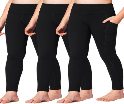Girls' Pocket Leggings for Dance, Yoga & Active Fun