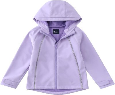 Stay Dry & Cozy: Girls' Windproof Fleece Jacket