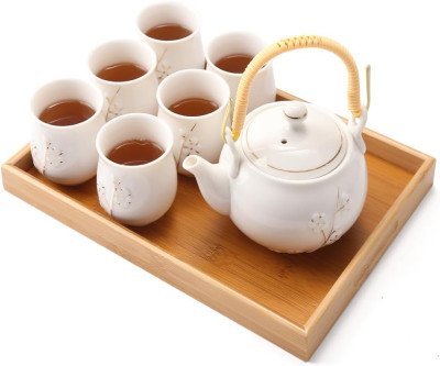 Gold Plum Japanese Tea Set for Perfect Tea Time