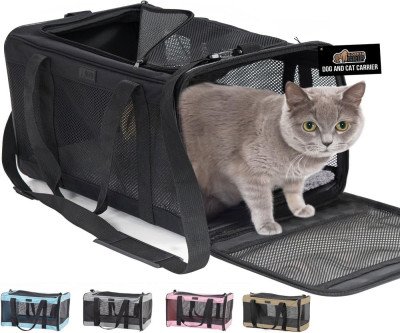 Gorilla Grip Cat Carrier: Secure Travel for Pets Up to 15 lbs