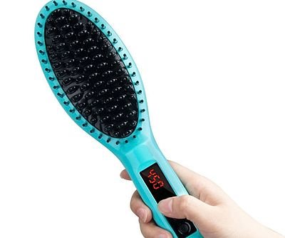 Hair Straightening Heater Brush