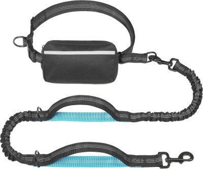 Hands-Free Dog Leash with Storage Pouch for Active Walkers