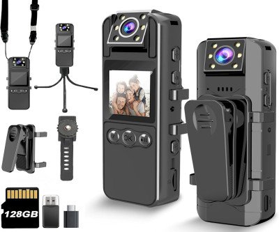 HD Body Cam: 6HR Battery, 180° Rotating Lens