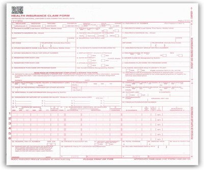 Healthcare Claim Forms - 500 Pack CMS 1500