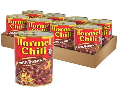 Hearty Hormel Chili with Beans – 15oz 8-Pack