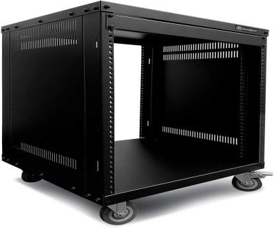 Heavy-Duty 12U AV Rack with Caster Wheels - 550lb Capacity
