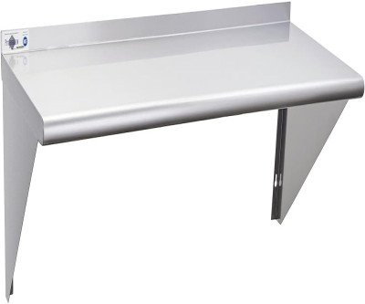 Heavy-Duty Stainless Steel Wall Shelf - 400 lb Capacity