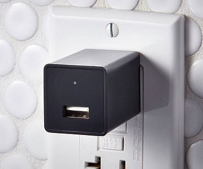 Hidden Camera USB Wall Charger
