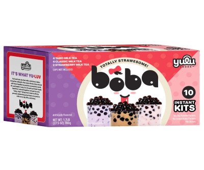 Instant Boba Tea Kit: 10 Servings Ready in 1 Min