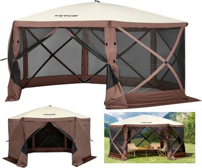 Instant Outdoor Haven: Pop-Up Screen Tent 10x10ft