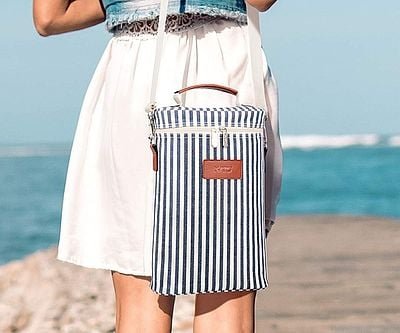 Insulated Wine Bottle Tote