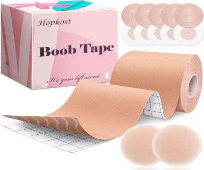 Invisible Lift for Large Breasts: Boob Tape + Nipple Covers