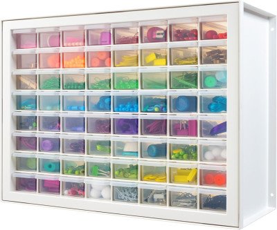 64-Drawer Storage Cabinet: Organize Your Small Parts & Craft Supplies