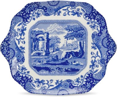 Italian Countryside Bread Plate: Timeless Porcelain Elegance