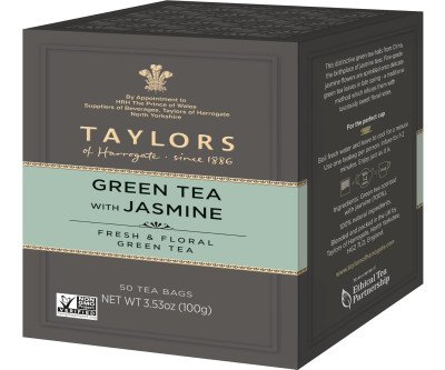 Sweet Floral Jasmine Green Tea - 50 Premium Bags