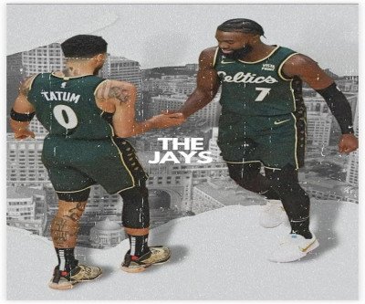 Celtics Stars Tatum & Brown Epic Dunk Poster