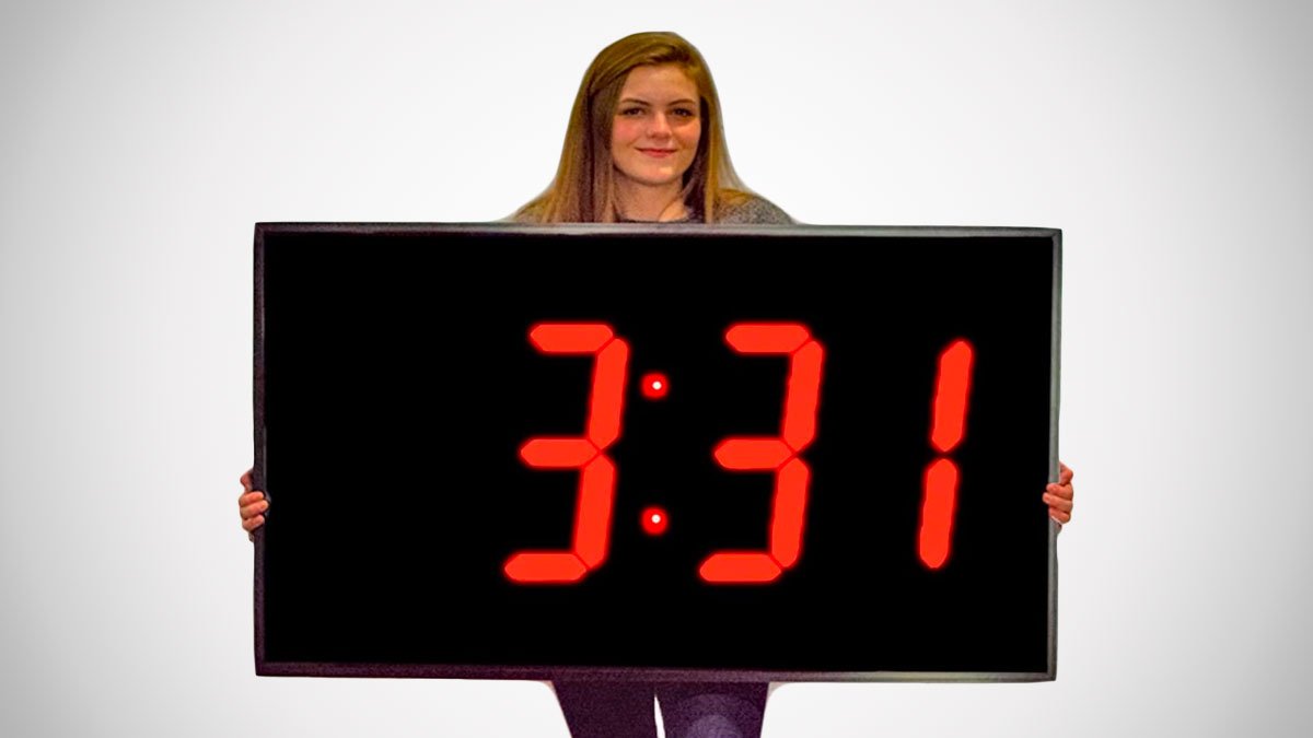 Jumbo Digital Wall Clock