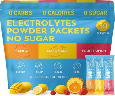 Beat Keto Flu & Cramps with Electrolyte Powder Packets