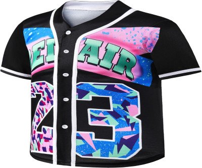 Kids' Retro Bel Air Baseball Jersey for 90s Fun
