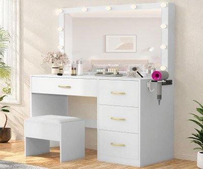 Brighten Your Beauty Routine with LED Vanity Desk