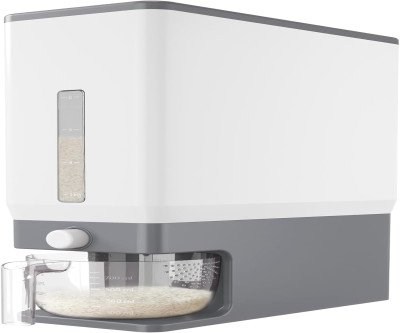 Keep Your Rice Fresh & Organized with 25lb Capacity Dispenser