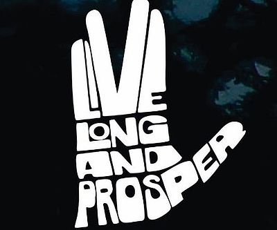 Live Long And Prosper Car Decal
