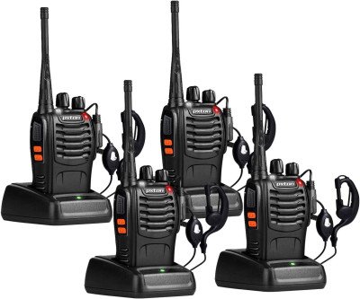 Long Range 4-Pack Walkie Talkies with Earpieces