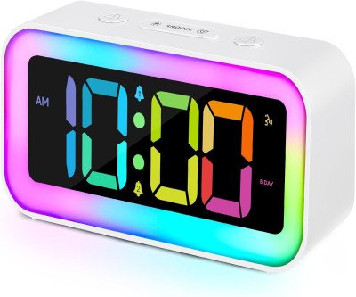 Never Sleep Through Again: Loud Alarm Clock with RGB Lights