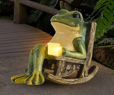 Lucky Miniature Frog Garden Decor