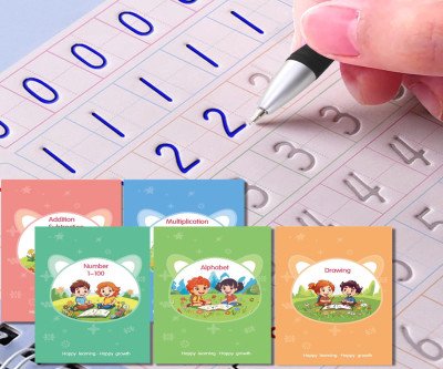 Magic Practice Copybook for Kids - Reusable Writing Set