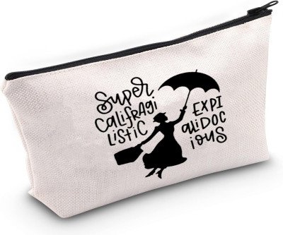 Mary Poppins Quote Makeup Bag - Supercalifragilistic Storage