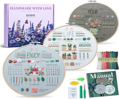 Master Embroidery Basics: 3 Beginner Sampler Kits
