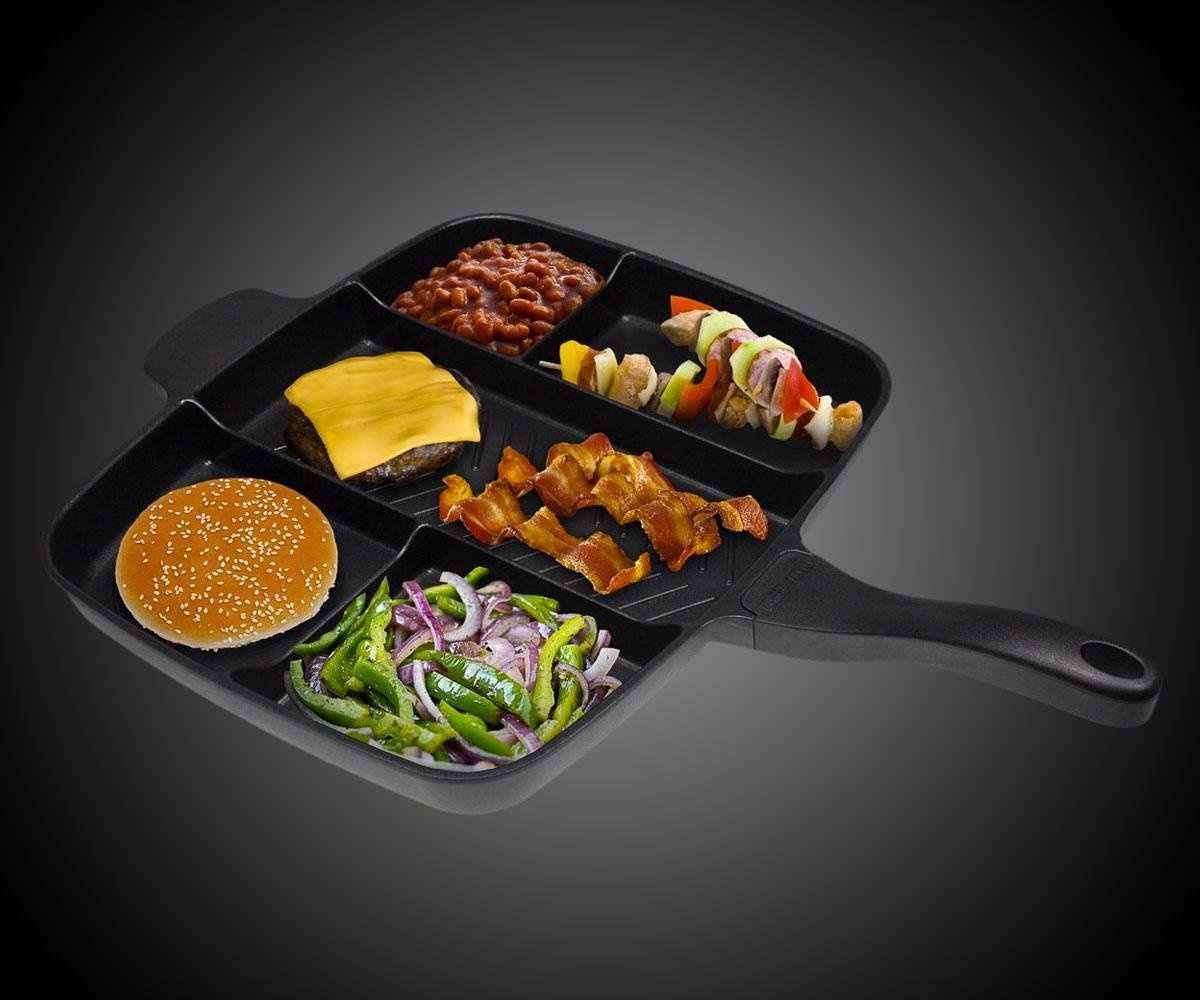Non-Stick Divided Grill/Fry/Oven Skillet