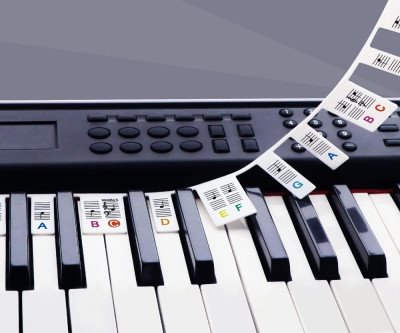 Master Piano Notes with Removable Key Stickers