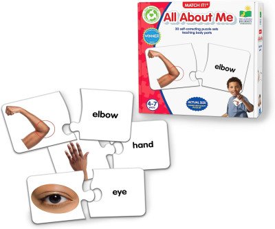 Match & Learn Body Parts Puzzle Game - 30 Self-Correcting Cards