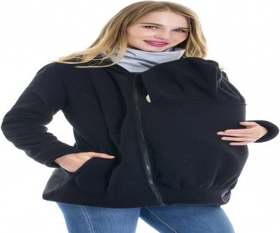 Stay Cozy While Bonding: Maternity Babywearing Hoodie