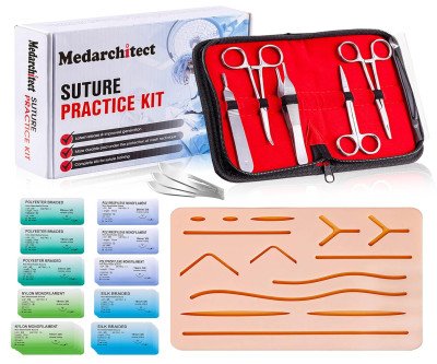 Master Suturing: Complete Medical Training Kit with 14 Wounds