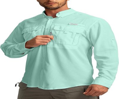 Stay Shielded: Men's UPF50+ Fishing Shirt with Cool Comfort