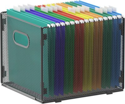 Mesh Hanging File Organizer Tames Letter-Size Clutter