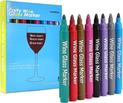 Dress Up Your Glasses: Metallic Wine Markers