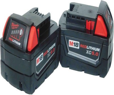 Long-Lasting Power: 2-Pack Milwaukee M18 5.0AH Batteries