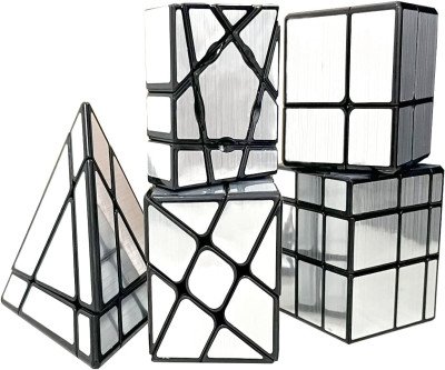 Mirror Cube Puzzle Bundle - 5 Unique Brain Teasers