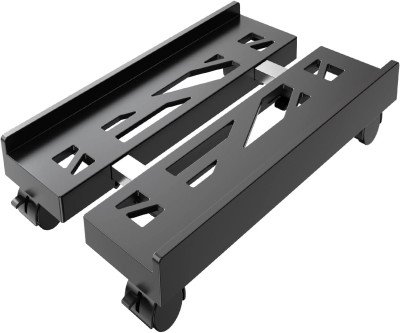 Roll Your PC Under Desk: Ventilated Mobile CPU Stand