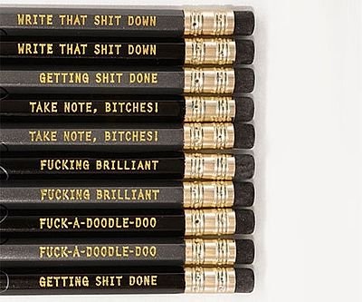 Motivational Profanity Pencils