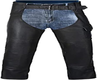 Ride Safe in Premium Leather Chaps - Road Rash Protection